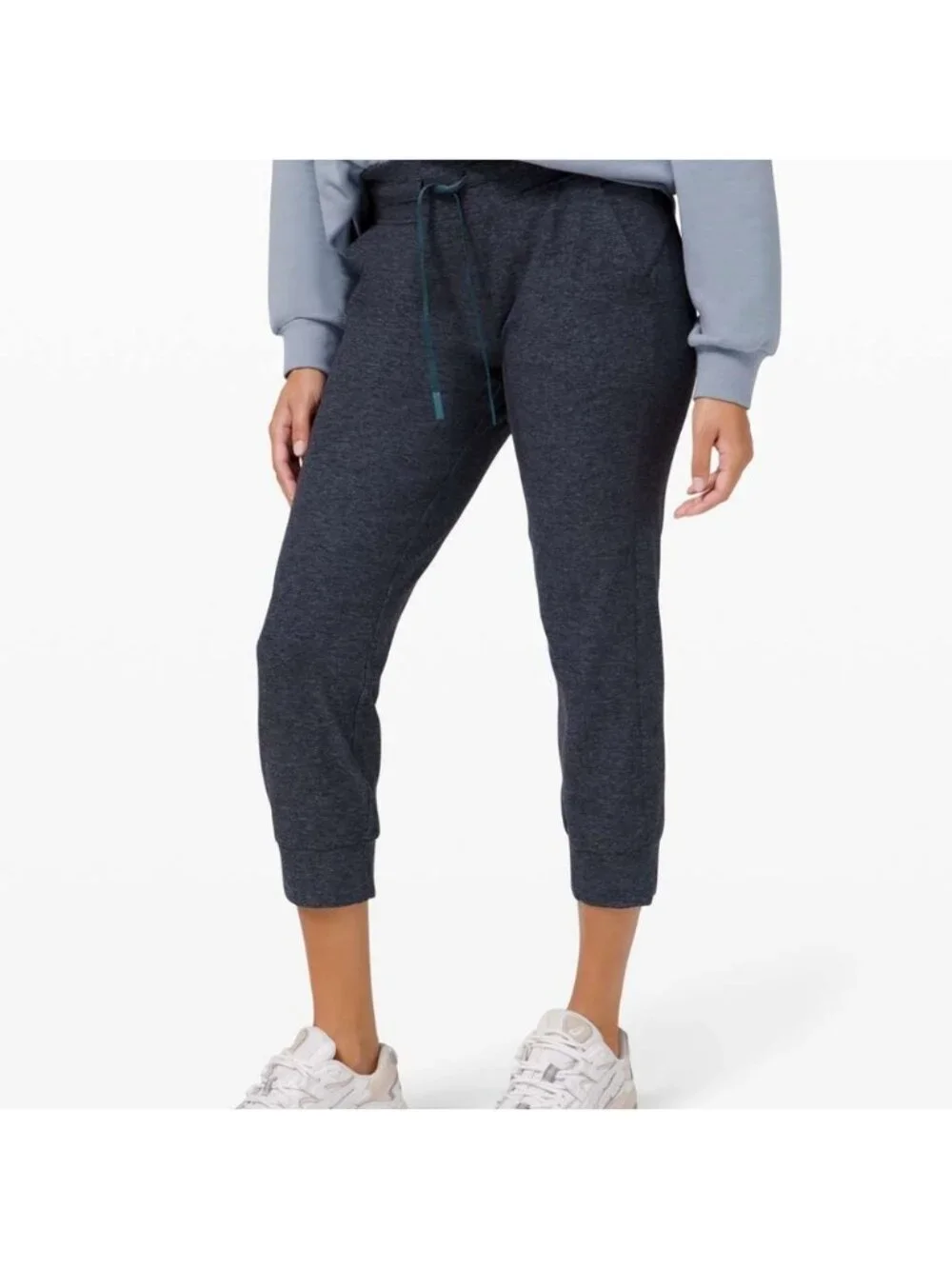 Lululemon Ready to Rulu Jogger Crop Heathered Submarine / Black